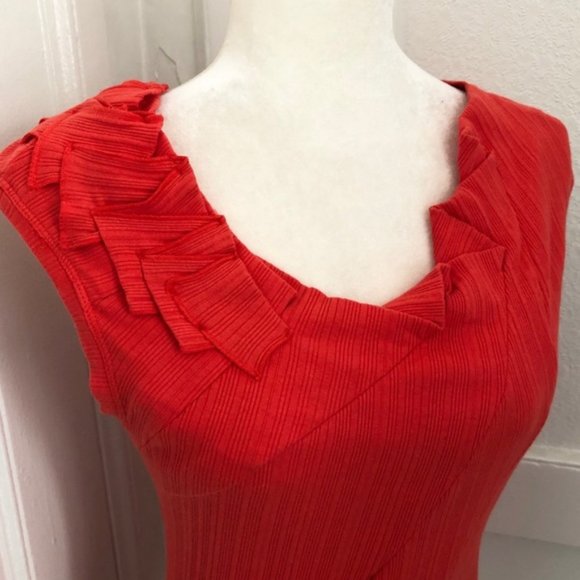 Anthro One September Ruffled Ribbed Tee - Picture 3 of 8